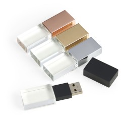 PEN DRIVE VIDRO 8 GB 