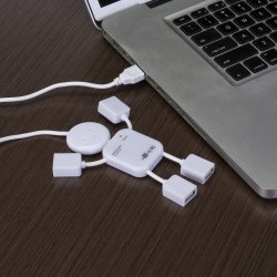 Hub Boneco com 4 Entradas USB